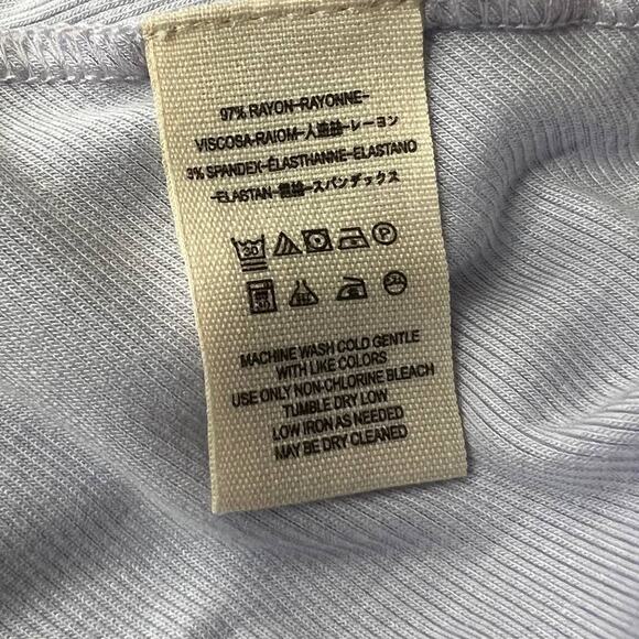 Free People Oversized Thermal Flowy January Long Sleeve Lilac Top Size M NWT - Picture 7 of 10